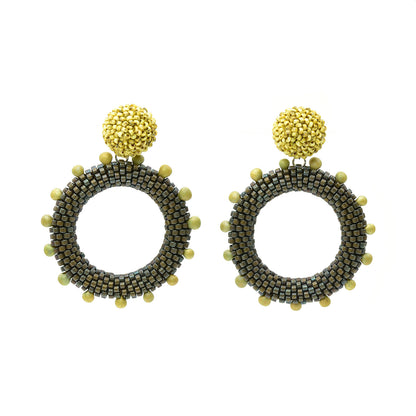 Spiky Dot and Circle Earrings