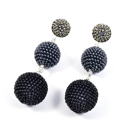 Triple Ball Earrings