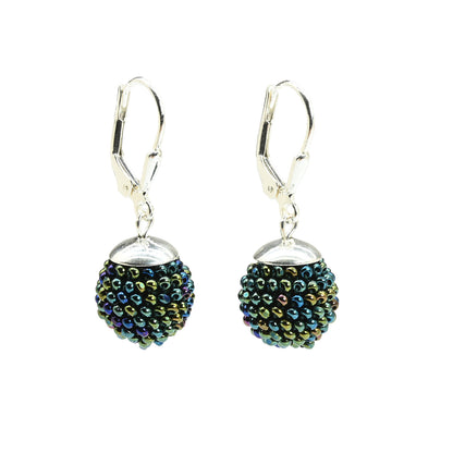 Small Crocheted Ball Earrings
