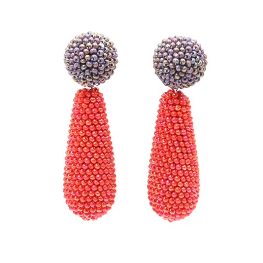 Dot and Teardrop Earrings