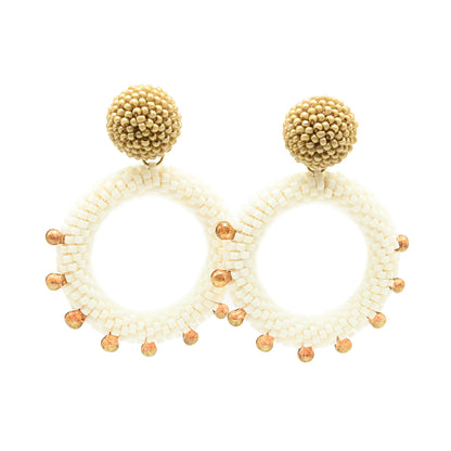 Spiky Dot and Circle Earrings