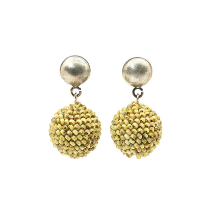 Small Silver Dot and Ball Earrings