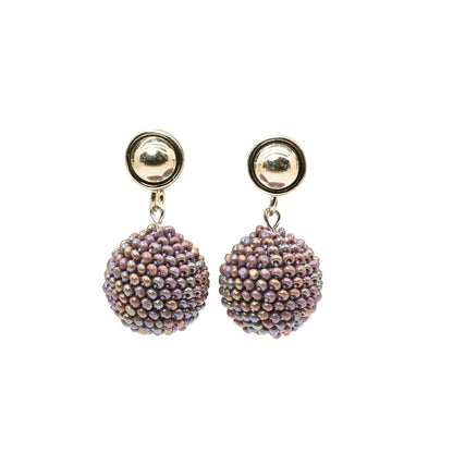 Small Silver Dot and Ball Earrings