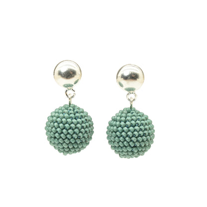 Small Silver Dot and Ball Earrings