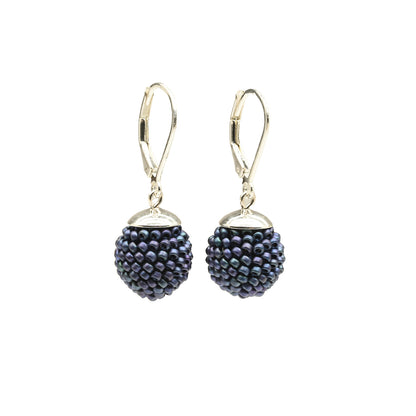Small Crocheted Ball Earrings