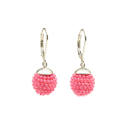 Small Crocheted Ball Earrings