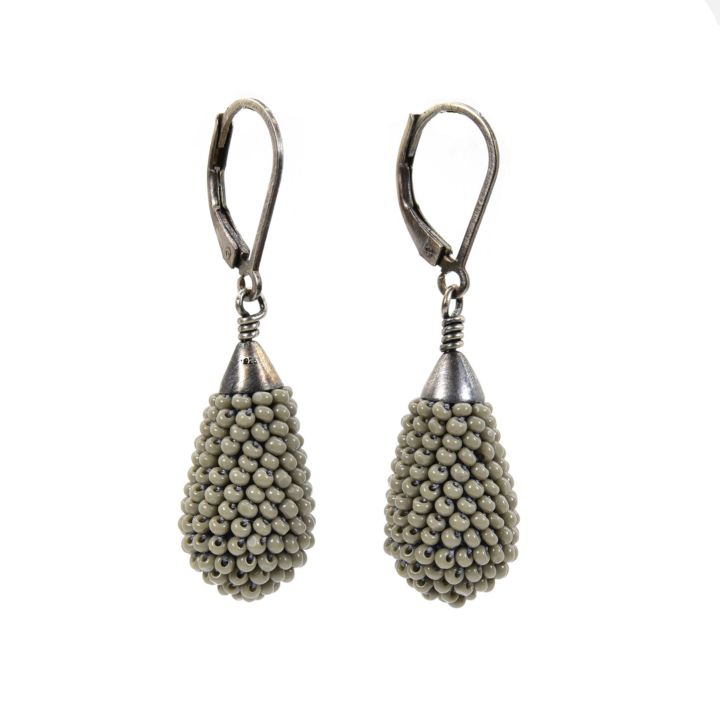 Crocheted Teardrop Earrings