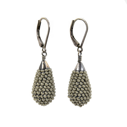Crocheted Teardrop Earrings