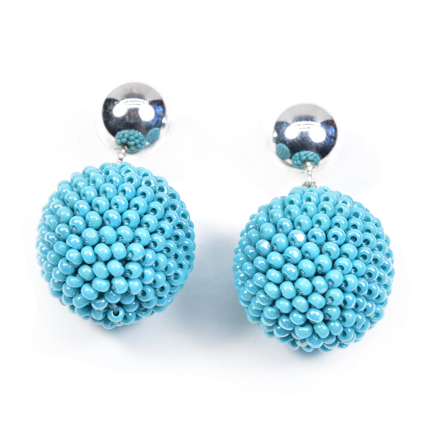 Large Dot and Ball Earrings