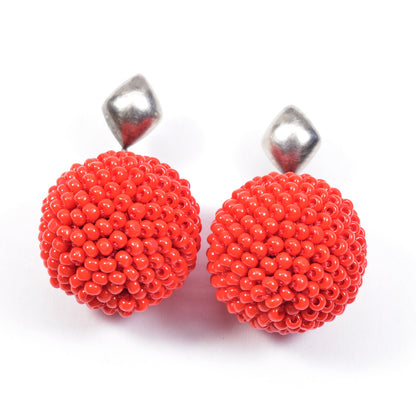 Large Dot and Ball Earrings