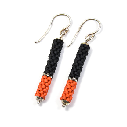 Two Color Tube Earrings