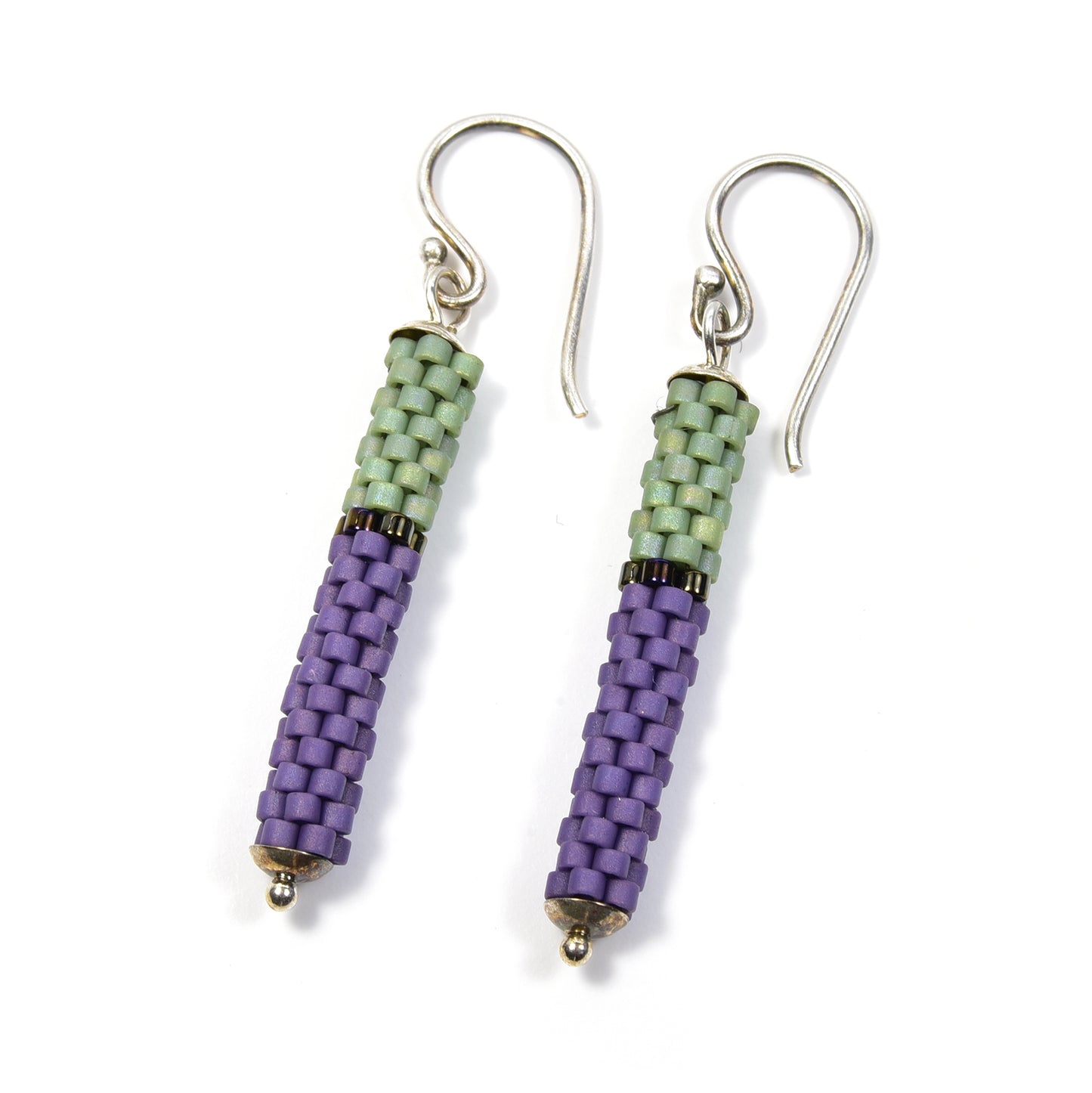Two Color Tube Earrings
