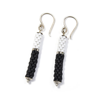 Two Color Tube Earrings