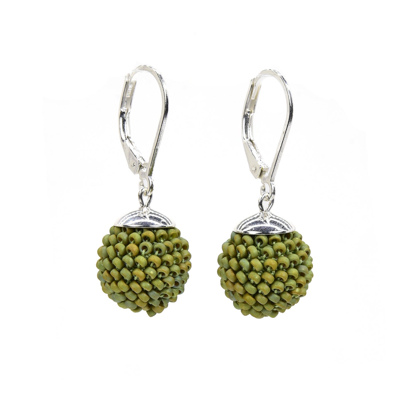 Small Crocheted Ball Earrings
