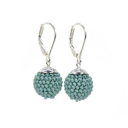 Small Crocheted Ball Earrings