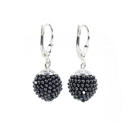 Small Crocheted Ball Earrings