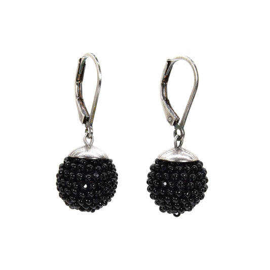 Small Crocheted Ball Earrings