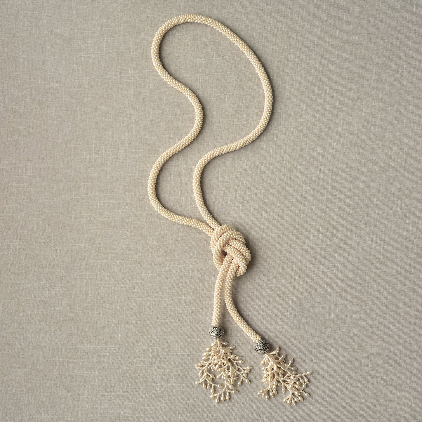 Crocheted Lariat with Fringe