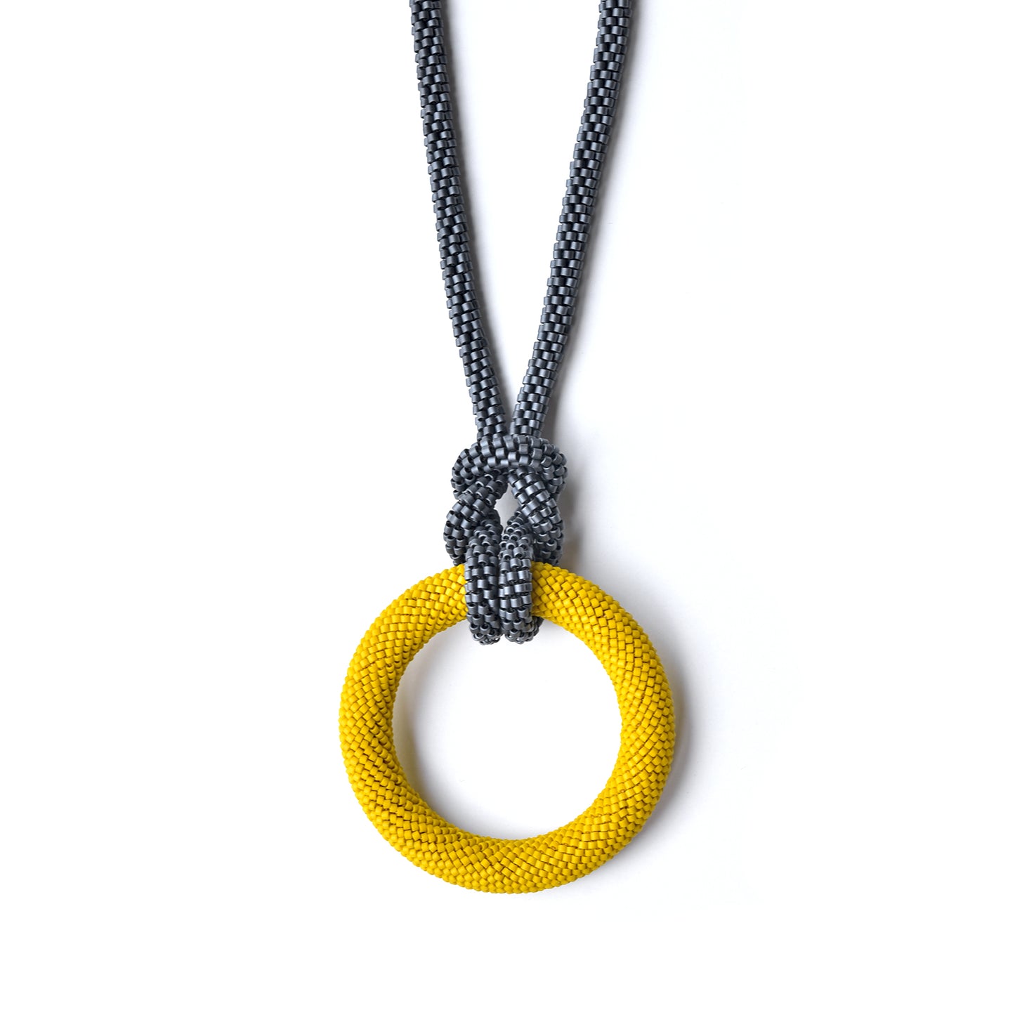 Crocheted Donut Necklace