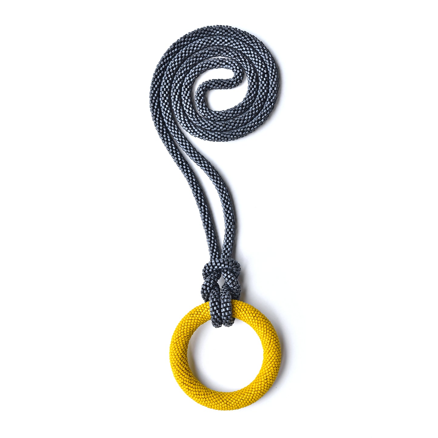 Crocheted Donut Necklace