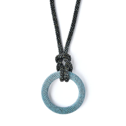 Crocheted Donut Necklace