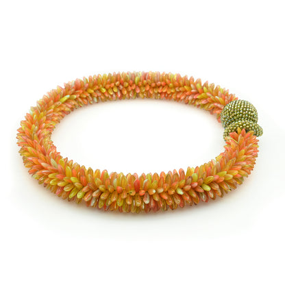 Crocheted Daggers Necklace