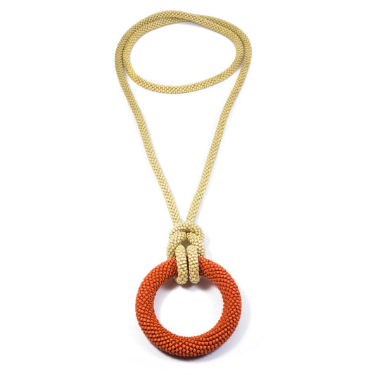 Crocheted Donut Necklace