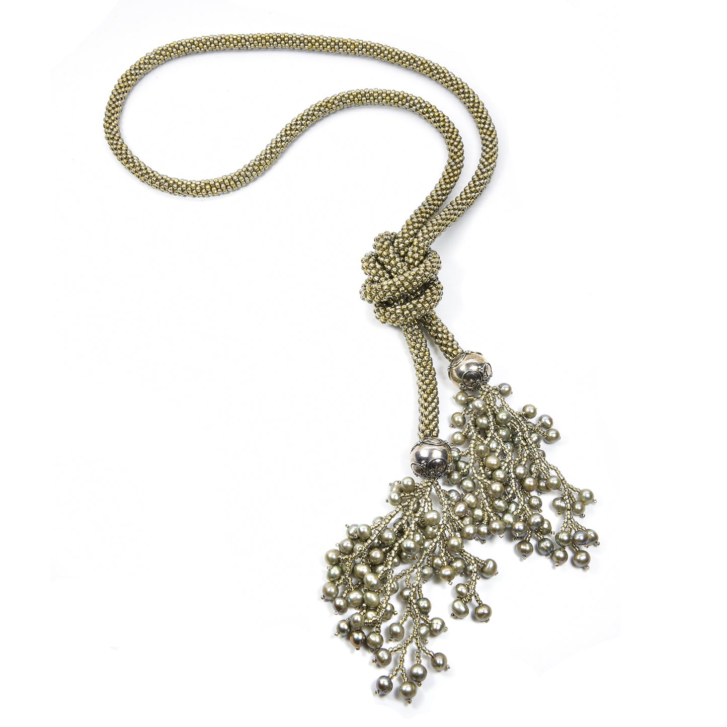 Crocheted Lariat with Fringe