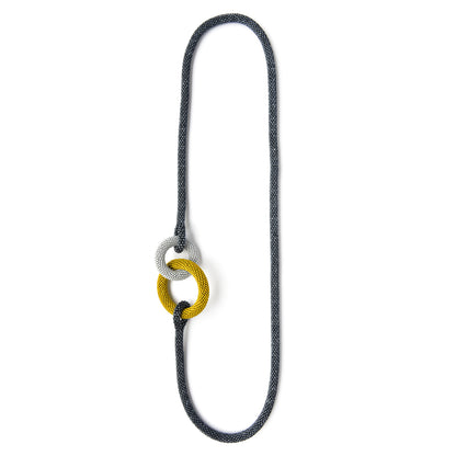 Two Round Links Necklace