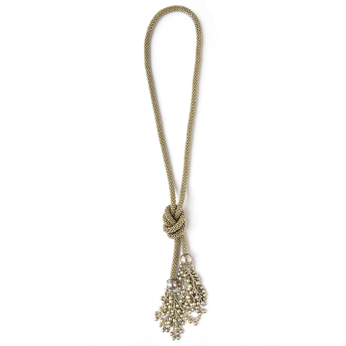 Crocheted Lariat with Fringe