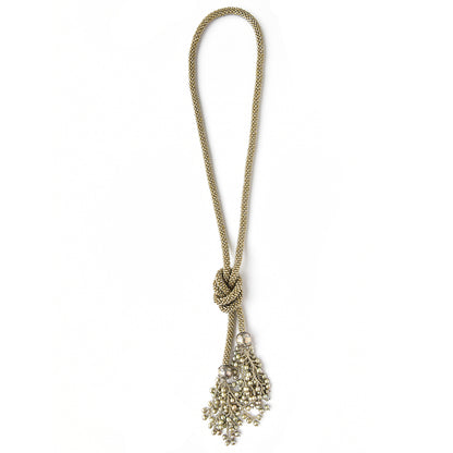 Crocheted Lariat with Fringe