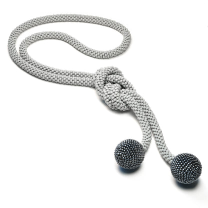 Crocheted Lariat with Balls