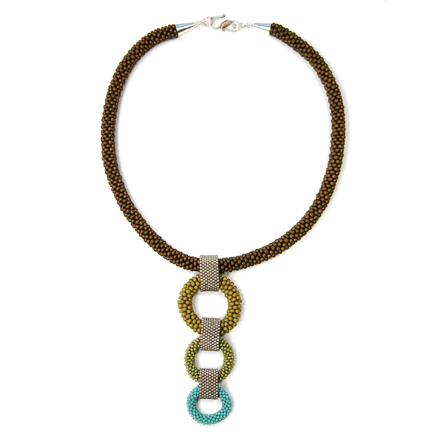 Crocheted Circles Necklace