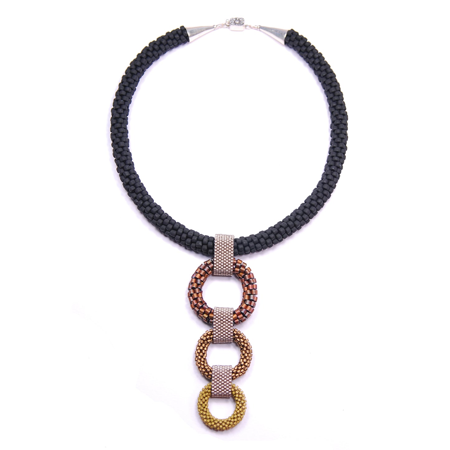 Crocheted Circles Necklace