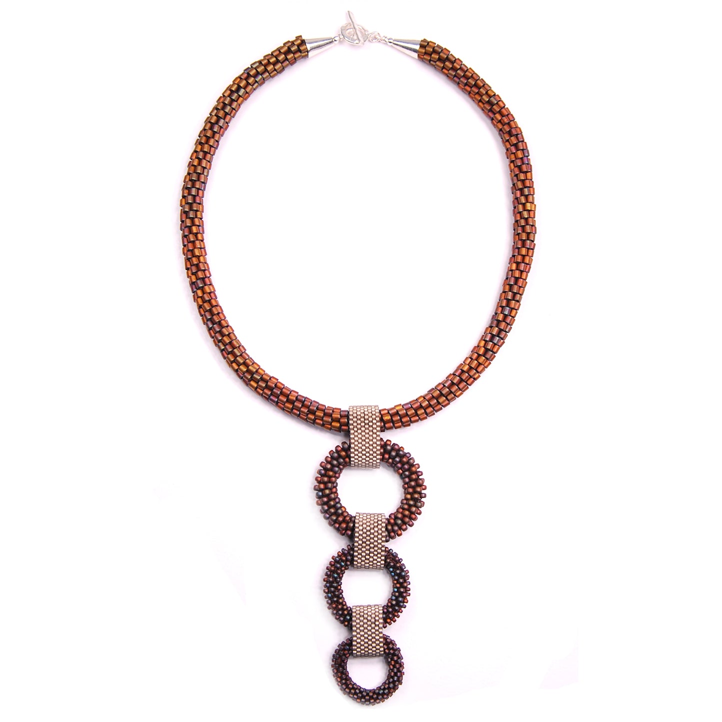 Crocheted Circles Necklace