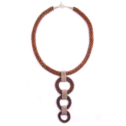 Crocheted Circles Necklace