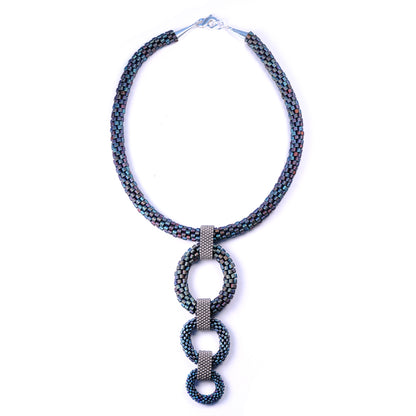 Crocheted Circles Necklace