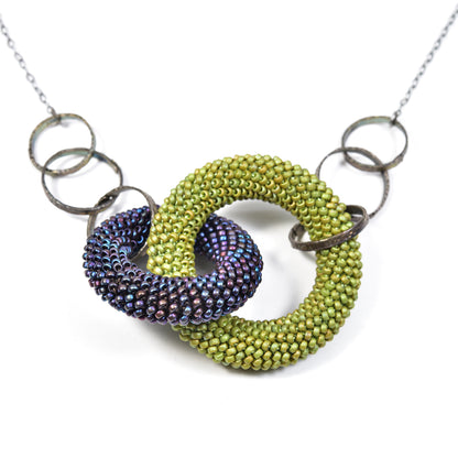 Two-Tone Circle Pendant