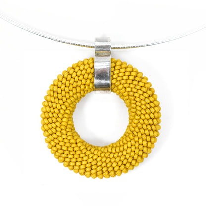 Crocheted Donut Pendant