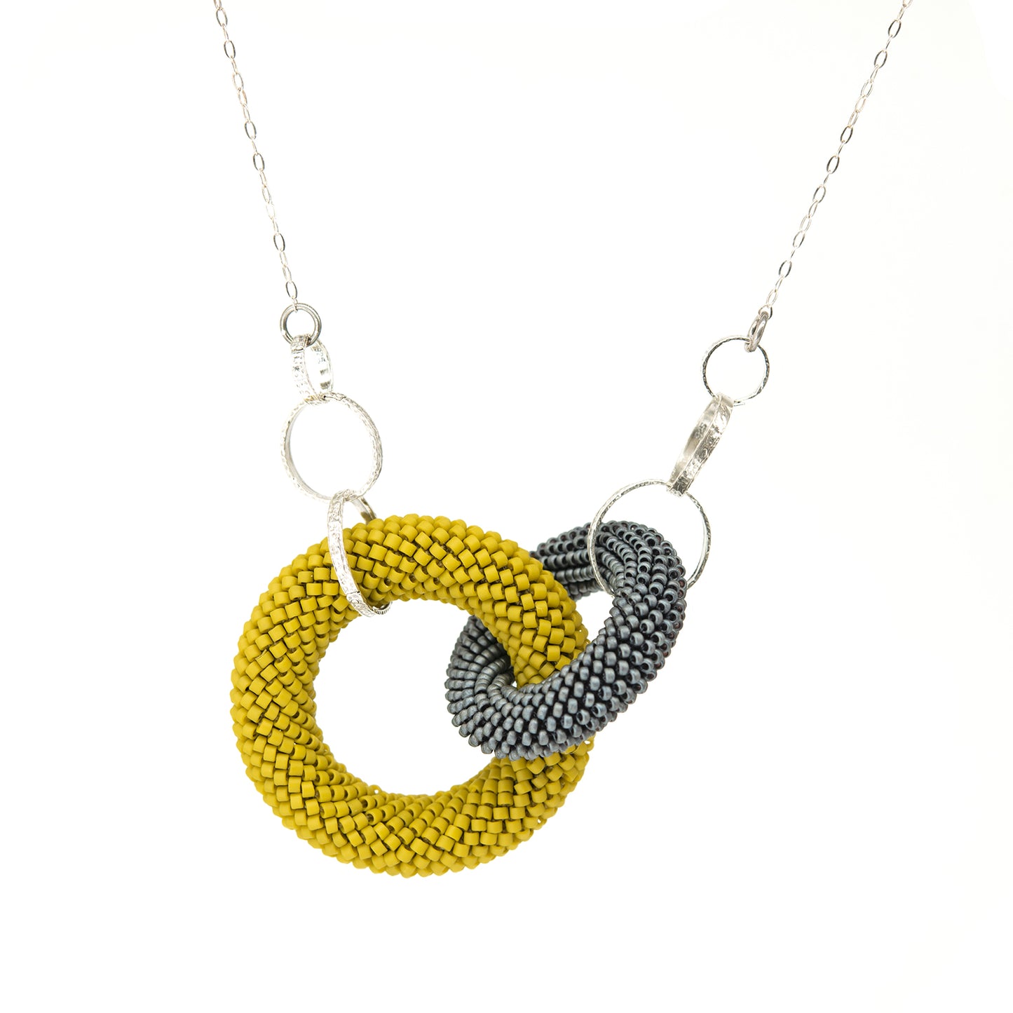 Two-Tone Circle Pendant