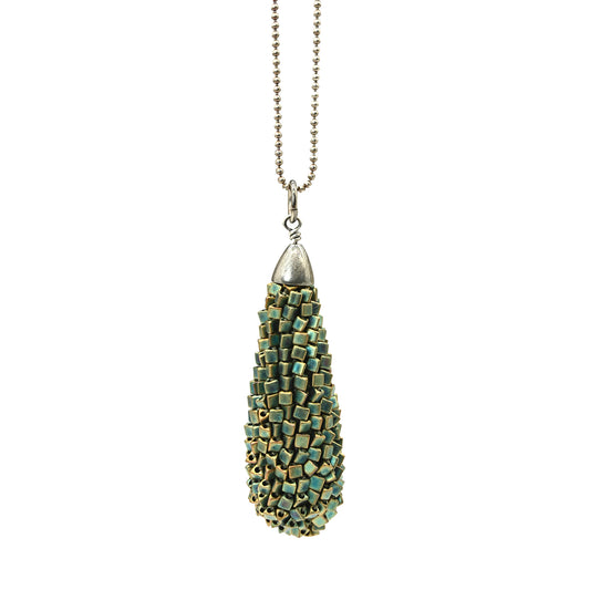 Textured Teardrop Pendant